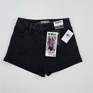 Rewash Black Jean Shorts